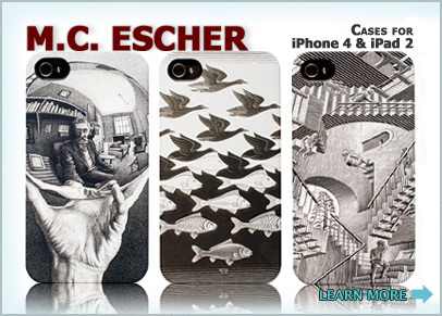 M.C. Escher Cases for iPhone 4 and iPad 2