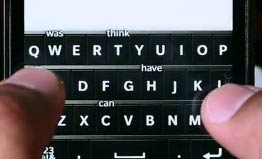 BlackBerry 10 keyboard